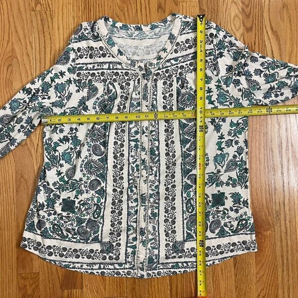 Boho paisley floral top - Picture 9 of 12